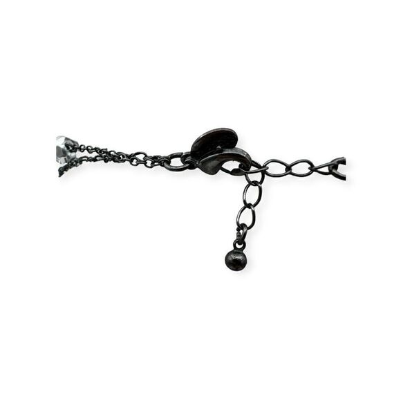 Express Silver toned 2 tier on a chain necklace - Picture 3 of 4